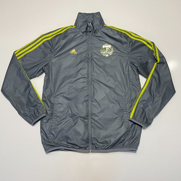 adidas Other - Adidas Portland Timbers Jacket Windbreaker Soccer MLS Men Full Zip Gray Sz S